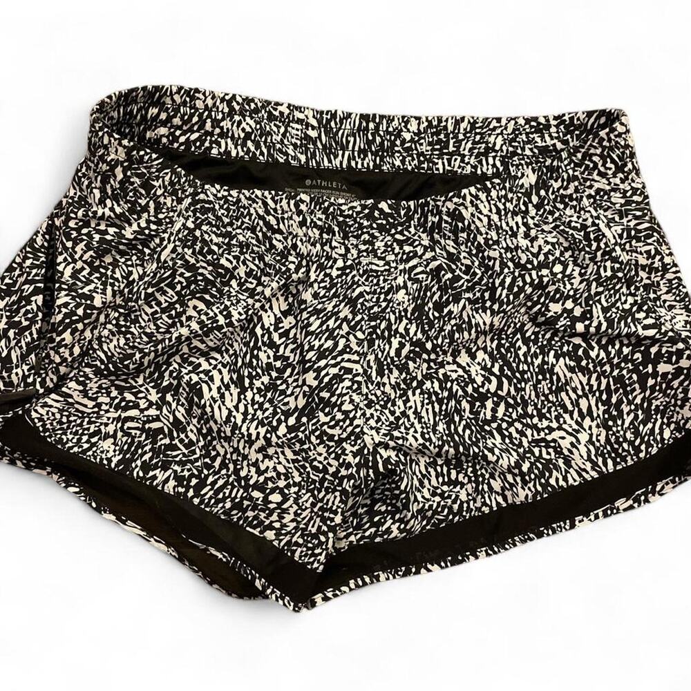 Athleta Black and white athletic shorts XL women
